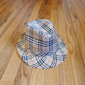 Faux Burberry pattern hat